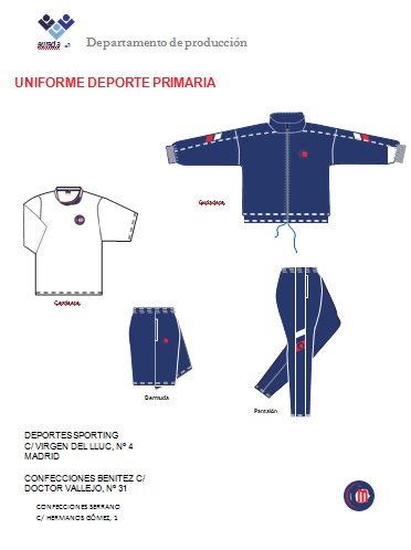 UNIFORME PRIMARIA CHANDAL